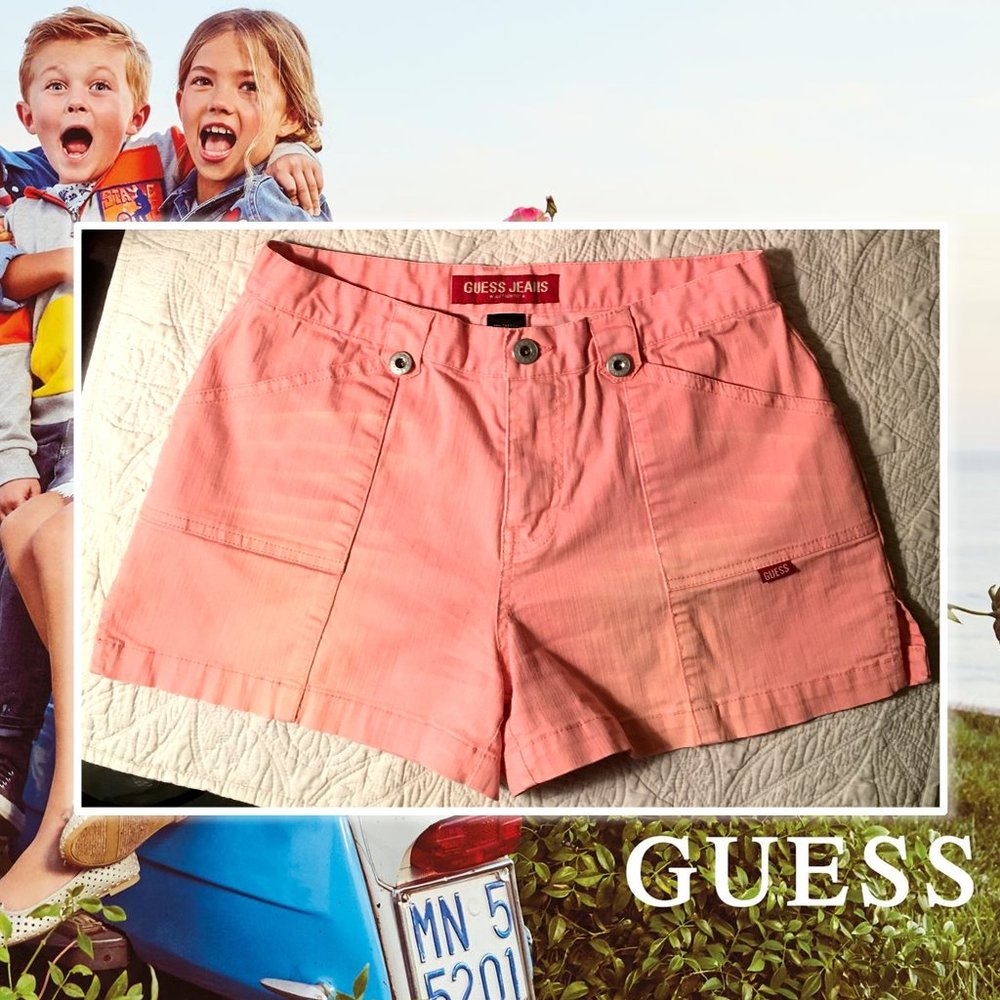 GUESS JEANS Pink/Peach Shorts